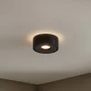 Loftlamper|Loftlamper ^ Arcchio LED-loftlampe Rotari, Ø 12 cm, op & ned, sort