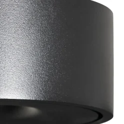 Loftlamper|Loftlamper ^ Arcchio LED-loftlampe Rotari, Ø 12 cm, op & ned, sort