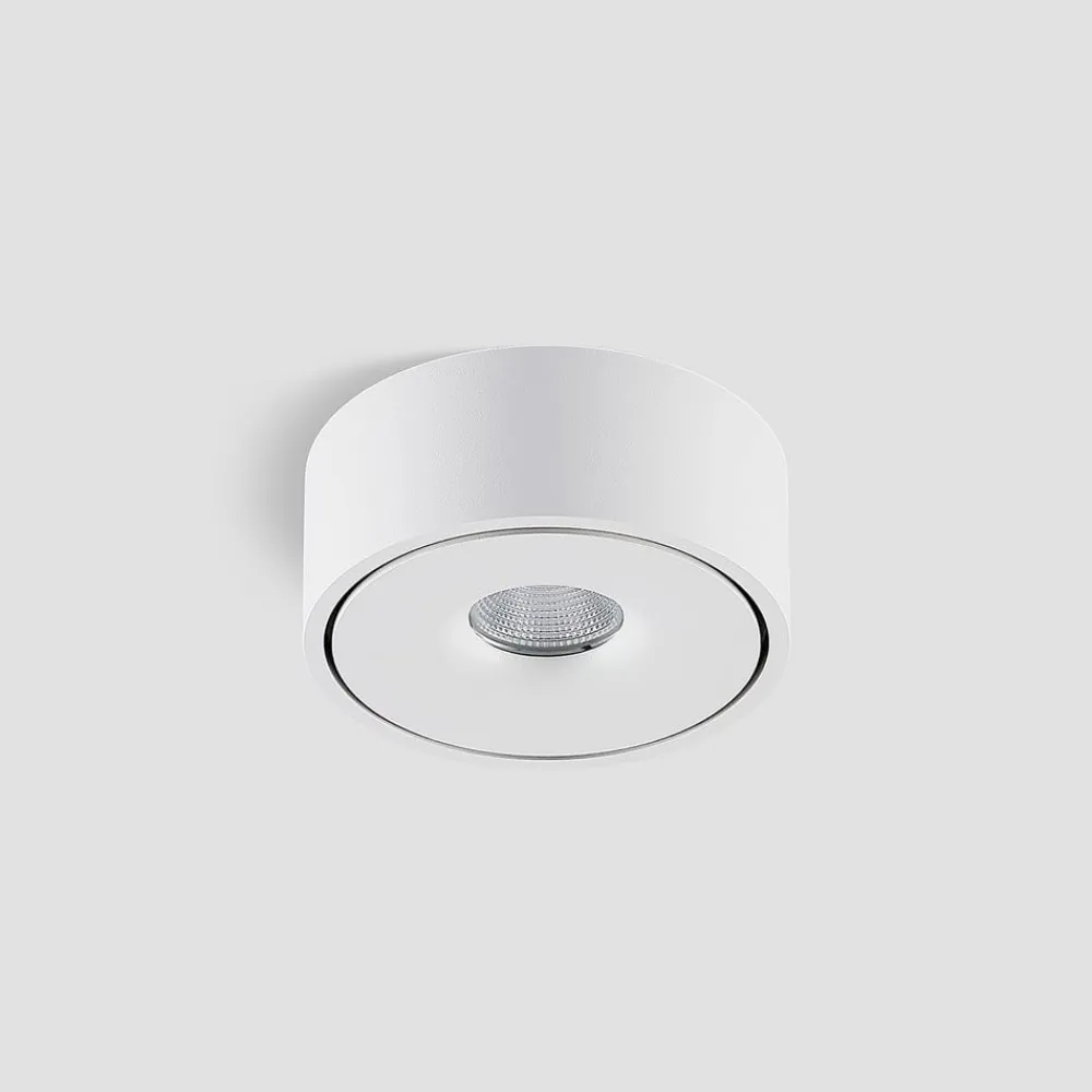 Gang|Loftlamper ^ Arcchio LED-loftlampe Rotari, hvid, op og ned, aluminium