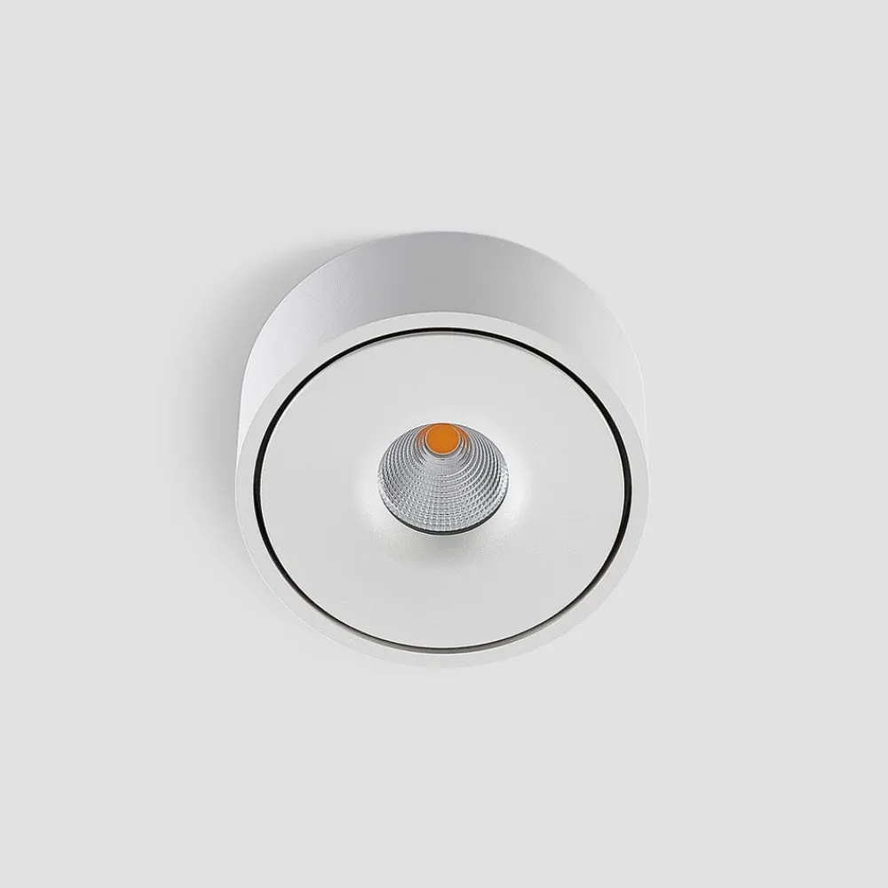 Gang|Loftlamper ^ Arcchio LED-loftlampe Rotari, hvid, op og ned, aluminium
