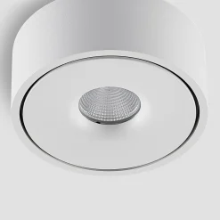Gang|Loftlamper ^ Arcchio LED-loftlampe Rotari, hvid, op og ned, aluminium