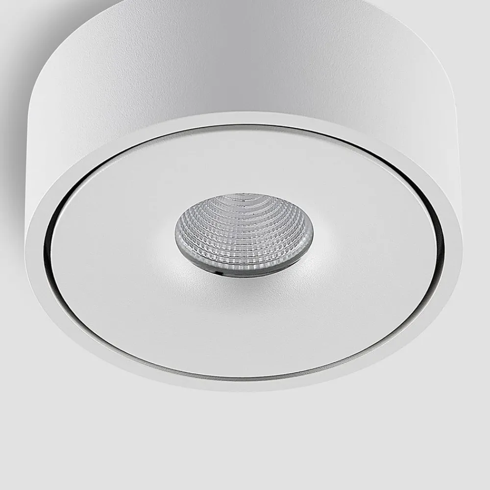 Gang|Loftlamper ^ Arcchio LED-loftlampe Rotari, hvid, op og ned, aluminium