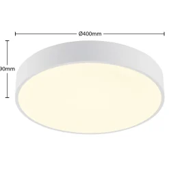 Arcchio Loftlamper|Loftlamper > LED-loftlampe Vanida, hvid, Ø 40 cm, op/ned