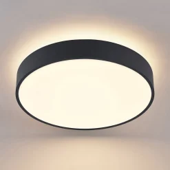 Gang|Loftlamper ^ Arcchio LED-loftlampe Vanida, sort, Ø 40 cm, op/ned