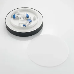 Gang|Loftlamper ^ Arcchio LED-loftlampe Vanida, sort, Ø 40 cm, op/ned