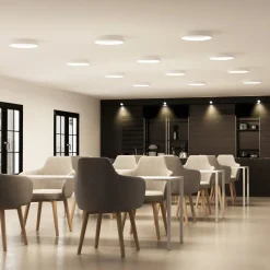 Arcchio Gang|Loftlamper > LED-loftlampe Vivy, Ø 38 cm, hvid, metal