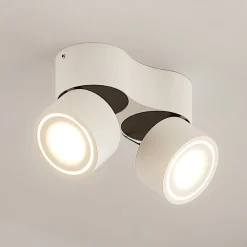 Gang|Loftlamper ^ Arcchio LED-loftspot Rotari, hvid, 2 lyskilder, 1362lm