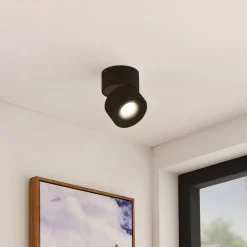 Loftlamper ^ Arcchio LED-loftspot Rotari, 980lm, 1 lyskilde, sort