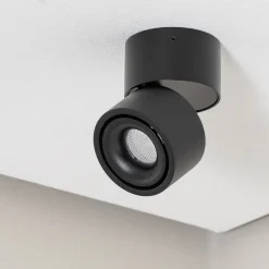 Loftlamper ^ Arcchio LED-loftspot Rotari, 620lm, 1 lyskilde, sort