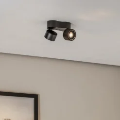 Arbejdsrum/Kontor|Gang ^ Arcchio LED-loftspot Rotari, 1240lm, 2 lyskilder, sort
