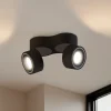 Arbejdsrum/Kontor|Loftlamper ^ Arcchio LED-loftspot Rotari, 1960lm, 2 lyskilder, sort