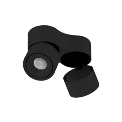 Arbejdsrum/Kontor|Loftlamper ^ Arcchio LED-loftspot Rotari, 1960lm, 2 lyskilder, sort