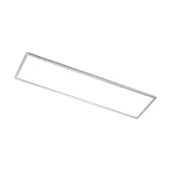 Arbejdsrum/Kontor|Loftlamper ^ Arcchio LED-panel Arthur, 120 x 30 cm, sølv, 4000 K