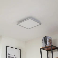 Arcchio Loftlamper|Loftlamper > LED-panel Lyndra, 40 cm, sølv, aluminium, dæmpbar, CCT
