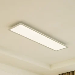 Arcchio Loftlamper|Loftlamper > LED-panel Lyndra, 120 cm, sølv, aluminium, dæmpbar, CCT