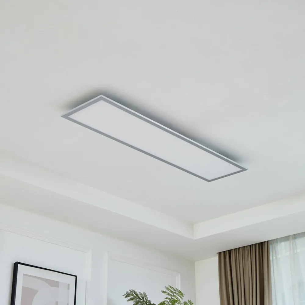 Arcchio Loftlamper|Loftlamper > LED-panel Lyndra, 120 cm, sølv, aluminium, dæmpbar, CCT