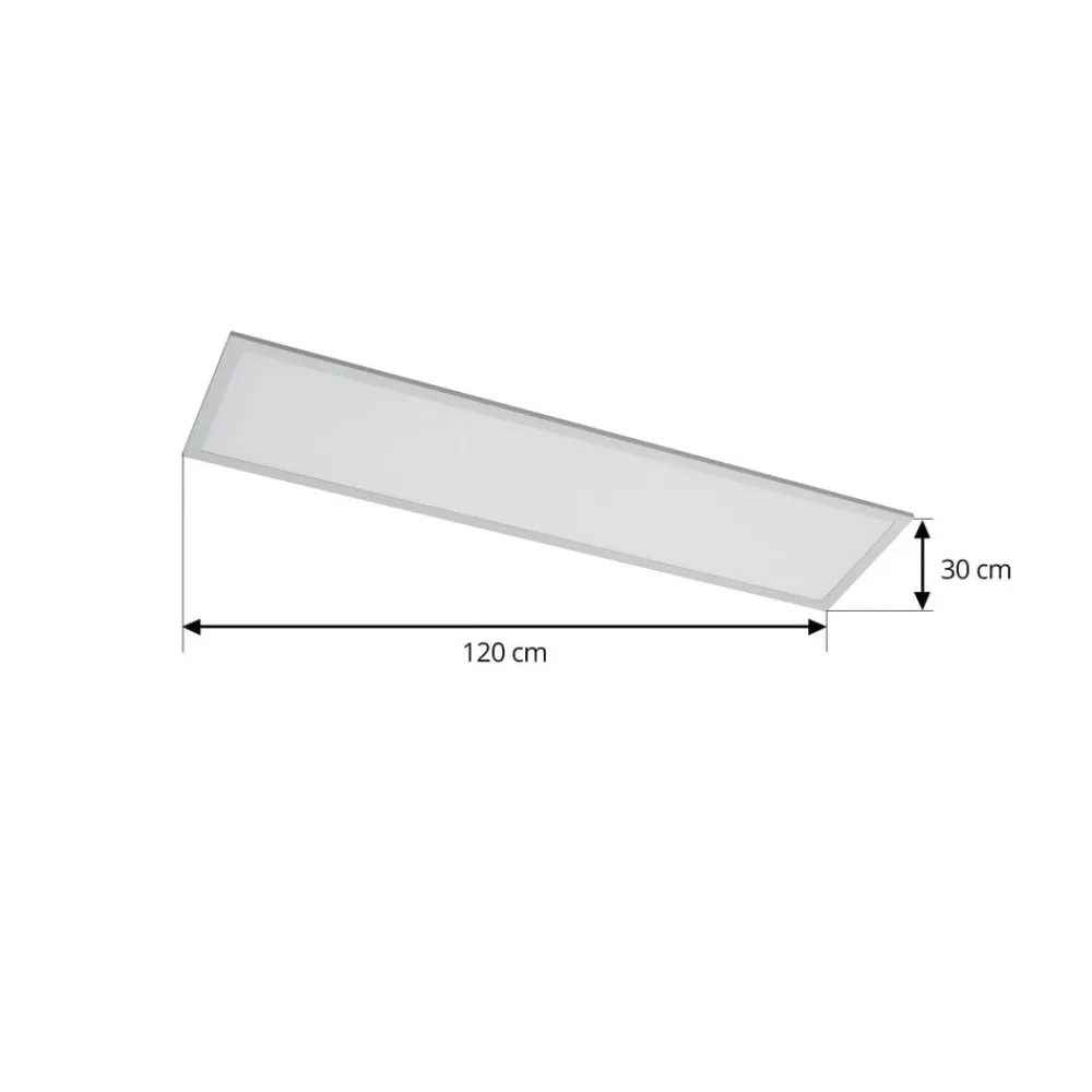 Arcchio Loftlamper|Loftlamper > LED-panel Lyndra, 120 cm, sølv, aluminium, dæmpbar, CCT