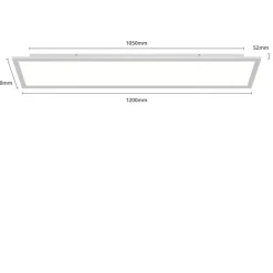 Arcchio Loftlamper|Loftlamper > LED-panel Lyndra, 120 cm, sølv, aluminium, dæmpbar, CCT