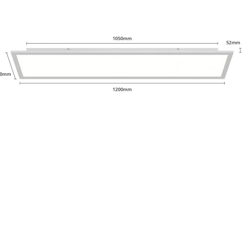 Arcchio Loftlamper|Loftlamper > LED-panel Lyndra, 120 cm, sølv, aluminium, dæmpbar, CCT