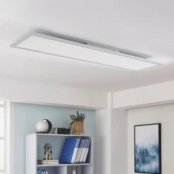 Arbejdsrum/Kontor|Gang ^ Arcchio LED-panel Lysander, 50W, CCT, 119cm, sølv