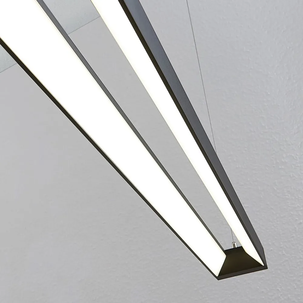 Arcchio Arbejdsrum/Kontor|Pendellamper > LED-pendellampe Cuna, sort, 122 cm, metal