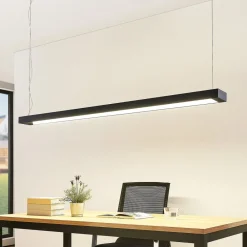 Arbejdsrum/Kontor|Pendellamper ^ Arcchio LED-pendellampe Cuna, sort, 162 cm, metal