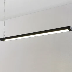 Arbejdsrum/Kontor|Pendellamper ^ Arcchio LED-pendellampe Cuna, sort, 162 cm, metal
