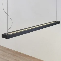 Arbejdsrum/Kontor|Pendellamper ^ Arcchio LED-pendellampe Cuna, sort, 162 cm, metal