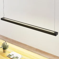 Arbejdsrum/Kontor|Pendellamper ^ Arcchio LED-pendellampe Cuna, sort, 162 cm, metal