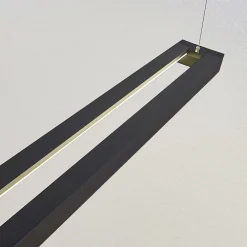 Arbejdsrum/Kontor|Pendellamper ^ Arcchio LED-pendellampe Cuna, sort, 162 cm, metal