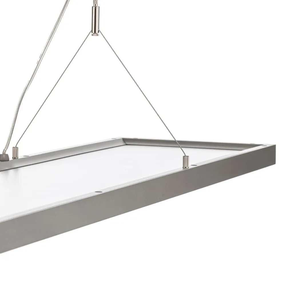 Arcchio Arbejdsrum/Kontor|Pendellamper > LED-pendellampe Dorean, sølv, metal, 120 cm
