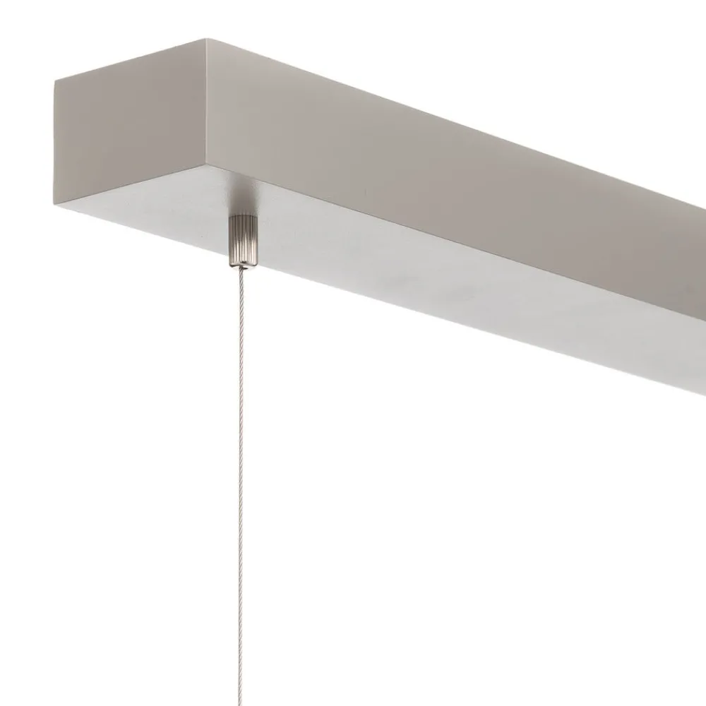 Arcchio Arbejdsrum/Kontor|Pendellamper > LED-pendellampe Dorean, sølv, metal, 120 cm