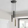Arcchio Pendellamper > LED-pendellampe Franka, 3 lyskilder, Ø 24 cm, sort