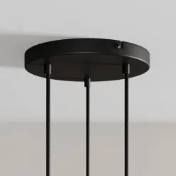 Arcchio Pendellamper > LED-pendellampe Franka, 3 lyskilder, Ø 24 cm, sort