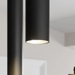 Arcchio Pendellamper > LED-pendellampe Franka, 3 lyskilder, Ø 24 cm, sort