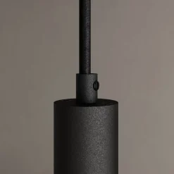 Arcchio Pendellamper > LED-pendellampe Franka, 3 lyskilder, lang, sort, aluminium