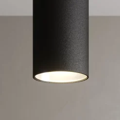 Arcchio Pendellamper > LED-pendellampe Franka, 3 lyskilder, lang, sort, aluminium