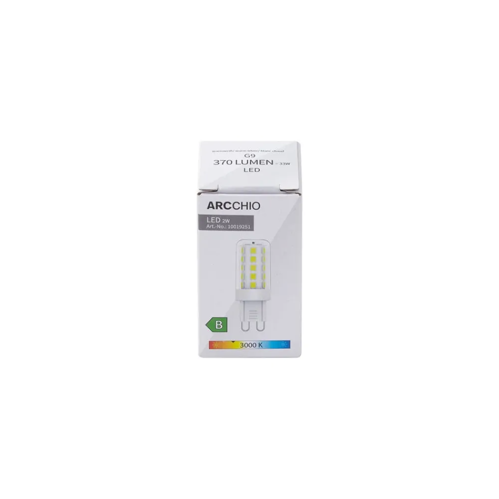 Arcchio Led Pærer > LED-pære, G9, 3.000 K, 2 W, klar, 370 lm