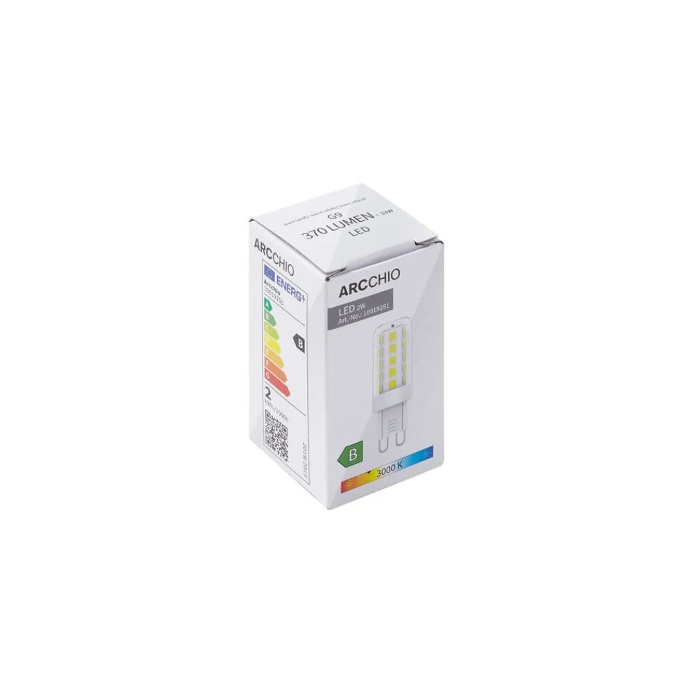 Arcchio Led Pærer > LED-pære, G9, 3.000 K, 2 W, klar, 370 lm