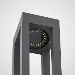 Terrassebelysning|Gadebelysning ^ Arcchio LED pullert Lienna, 90 cm, grå, metal, IP65
