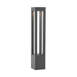 Terrassebelysning|Gadebelysning ^ Arcchio LED pullert Lienna, 90 cm, grå, metal, IP65