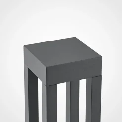 Terrassebelysning|Gadebelysning ^ Arcchio LED pullert Lienna, 90 cm, grå, metal, IP65