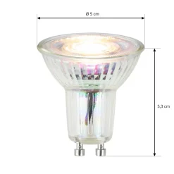 Led Pærer ^ Arcchio LED-reflektorpære, GU10, 3W, klar, 3.000K