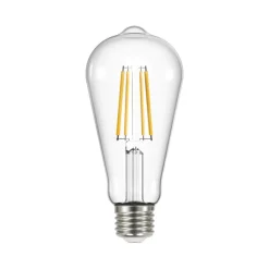 Arcchio Filament Pære|Led Pærer > LED-rustik lyspære, E27 3,8W, klar, 3000K, 806lm