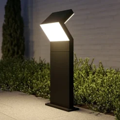 Terrassebelysning|Sokkellamper ^ Arcchio LED-sokkellampe Havin, antracit, metal, 60 cm