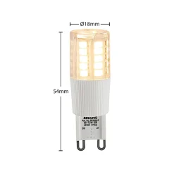 Arcchio Dæmpbar Led-Pære|Led Pærer > LED-stiftsokkelpære, G9, 4,5 W, klar, 2.700 K