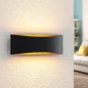 Arcchio Gang|Pendellamper > LED-væglampe Jelle, 27 cm, sort/guld, op/ned
