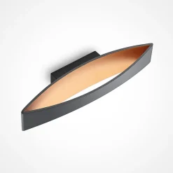 Arcchio Gang|Væglamper > LED-væglampe Jelle, 44 cm, sort/guld, op/ned