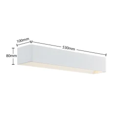 Arcchio Væglamper|Væglamper > LED-væglampe Karam, 53 cm, hvid, metal, op/ned