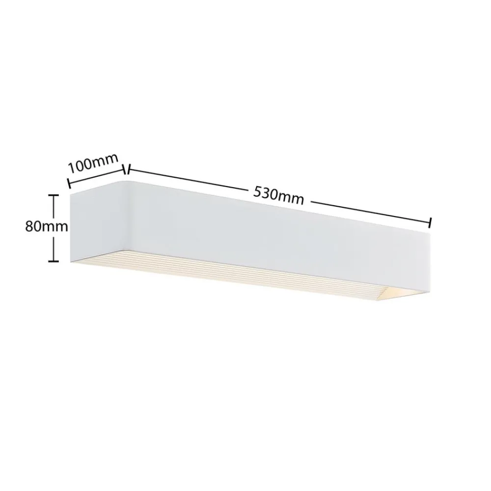 Arcchio Væglamper|Væglamper > LED-væglampe Karam, 53 cm, hvid, metal, op/ned